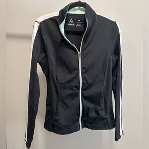 Adair Active Women’s Black & Teal Jules Zip Up Outerwear / Jacket Small $88